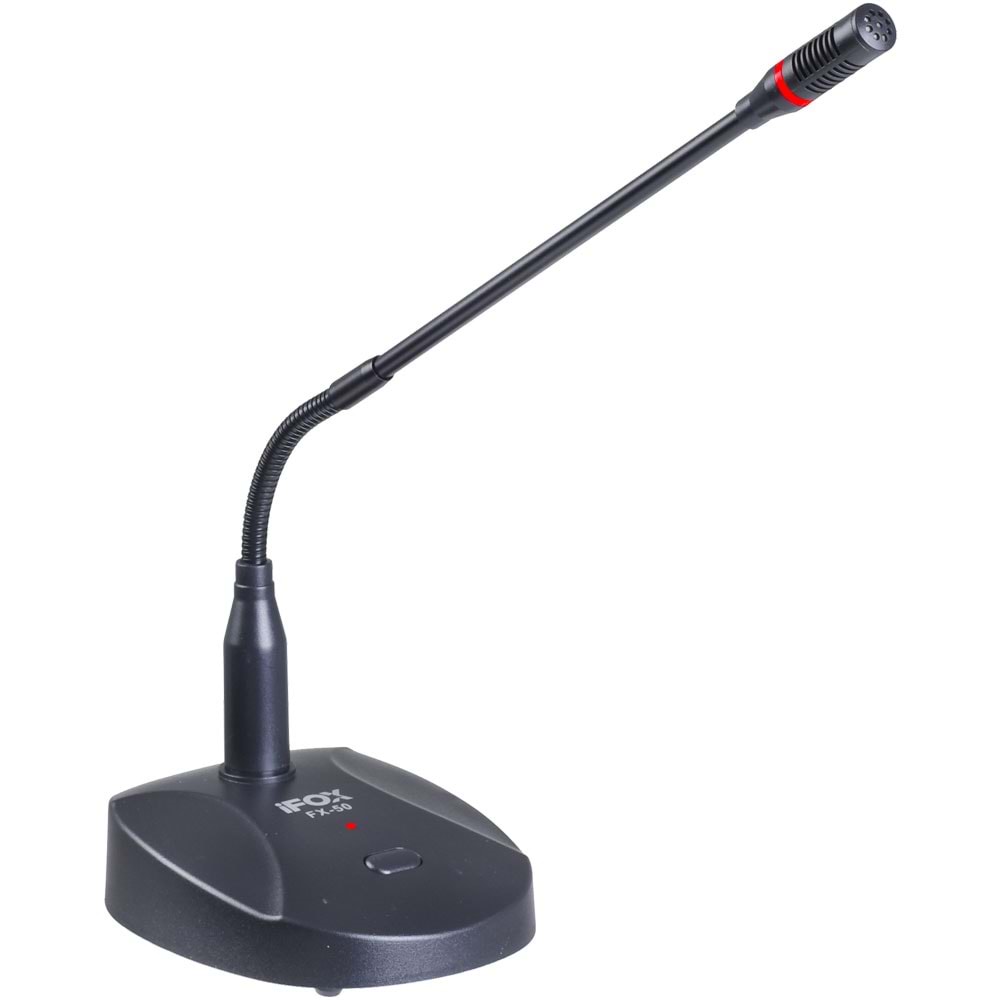 IFOX Kablolu Işıklı Ding-Dong Kürsü Mikrofonu FX-50