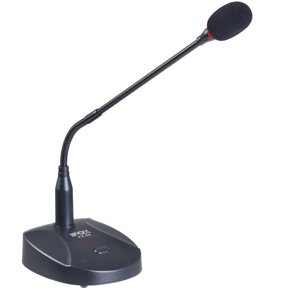 IFOX Kablolu Işıklı Ding-Dong Kürsü Mikrofonu FX-50