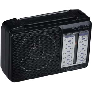 GOLD HTC Pilli ve 220V Ac Girişli FM Radyo GHTC-3090
