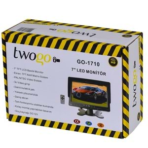 TWOGO 7 Lcd Monitör 2Xgo-İ45 İp67 Kameralı İş makinası Seti Go-1710 2Xgo-İ45