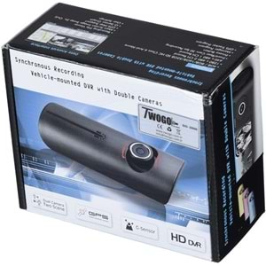 TWOGO 2.7 quot; 5MP CMOS ÇİFT KAMERALI FULL HD ARAÇ KAMERASI GO-3000 DVR (R-3000 M)