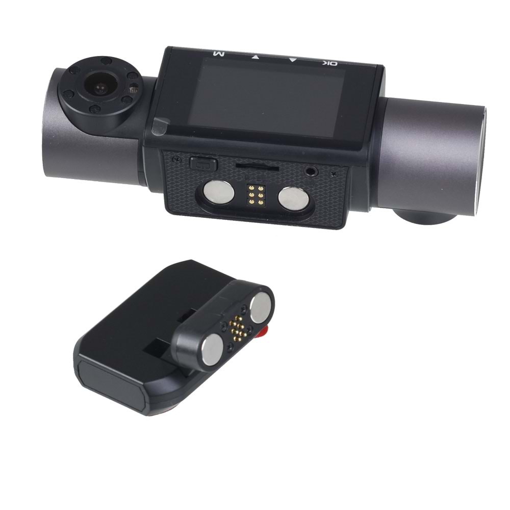 TWOGO 2'' Ekranlı 3 Kameralı GPs Li Dvr GO-XRAY3