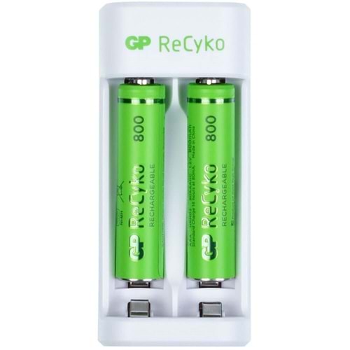 GP 2 Li Usb Li Şarj Cihazı 2X800 Ma Aaa Pilli GP-E211 2X800