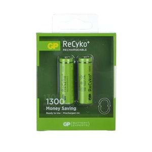 GP Recyko 1300 Ma Şarjlı Kalem Pil (AA) GP-RECYKO-1300
