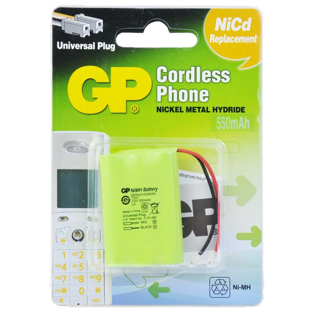 GP 3,6V 550 Ma 3 Lü İnce Telefon Pili GPT-207