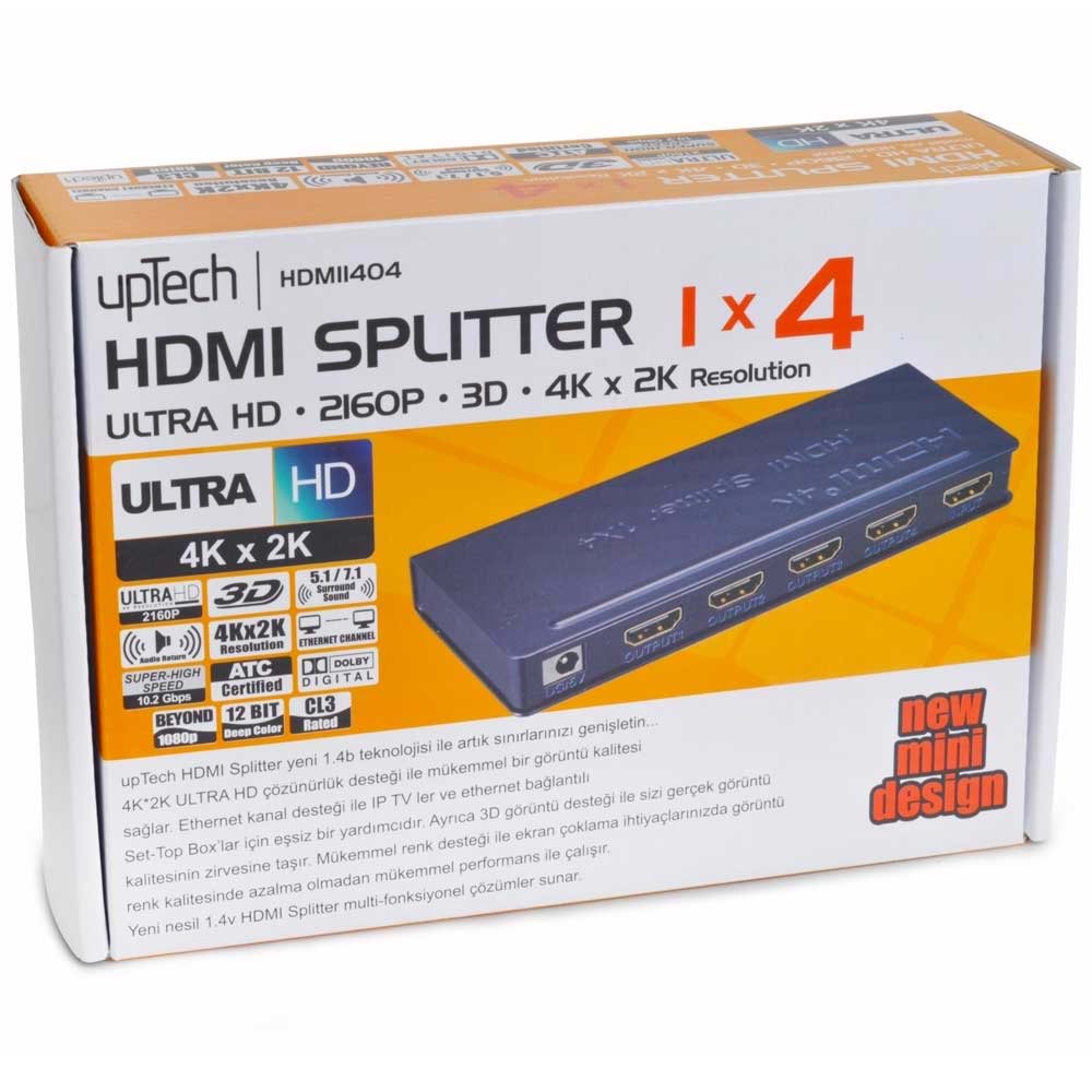 UPTECH 4 Lü Hdmı Splitter HDMI-1404
