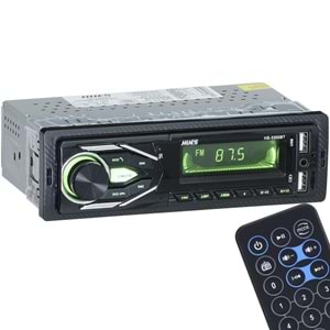 HUES Çift Bluetooth ve USB Girişli Radyo Oto Teyp HS-3300 BT