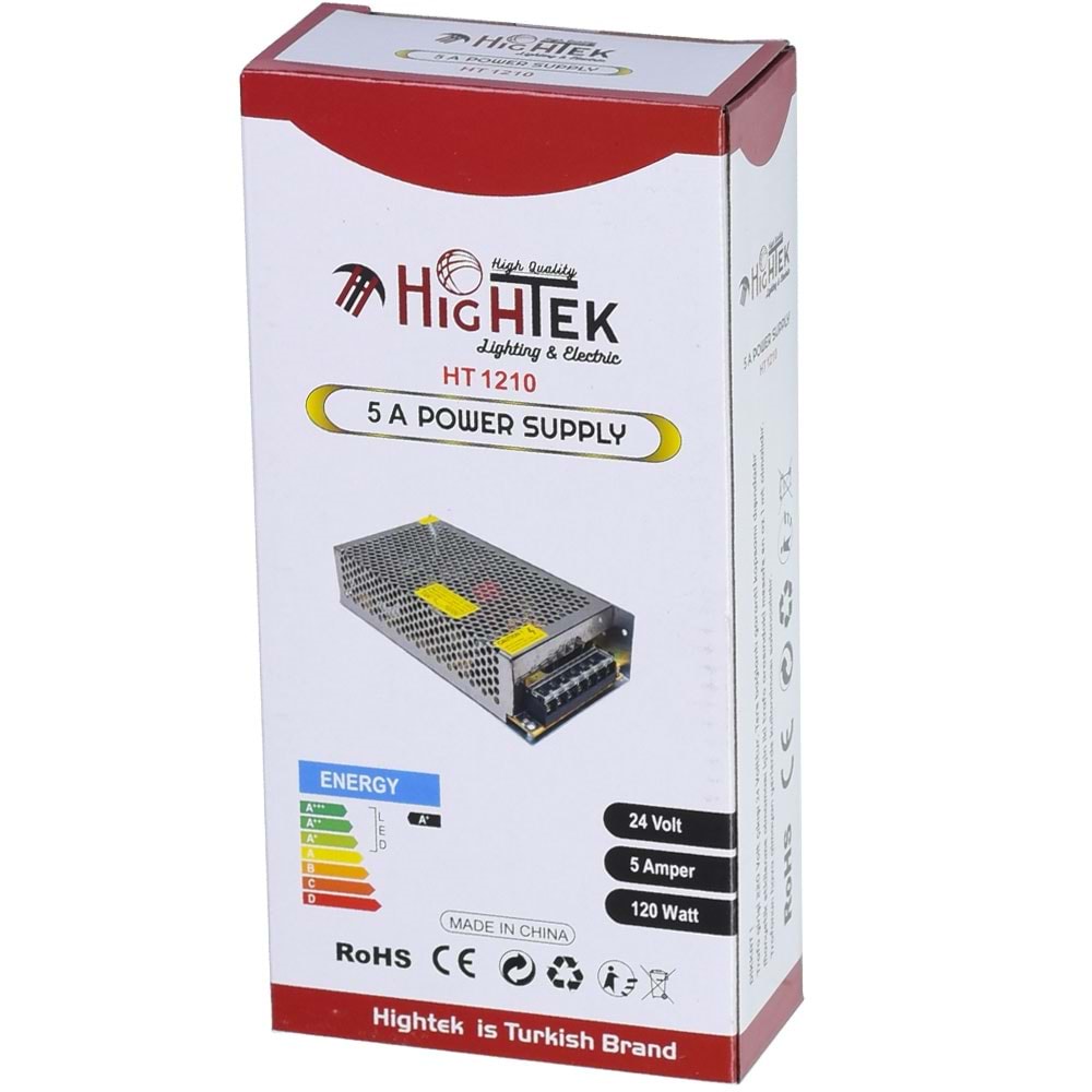 HIGHTEK 24V 5A Smps Metal Kasa Adaptör Ht-1097 HT-1210