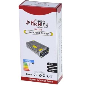 HIGHTEK 24V 5A Smps Metal Kasa Adaptör Ht-1097 HT-1210