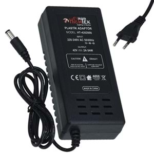 HIGHTEK 42V 2A 5,5X2,5 mm Elektrikli Scooter Şarj Adaptörü HT-4202000