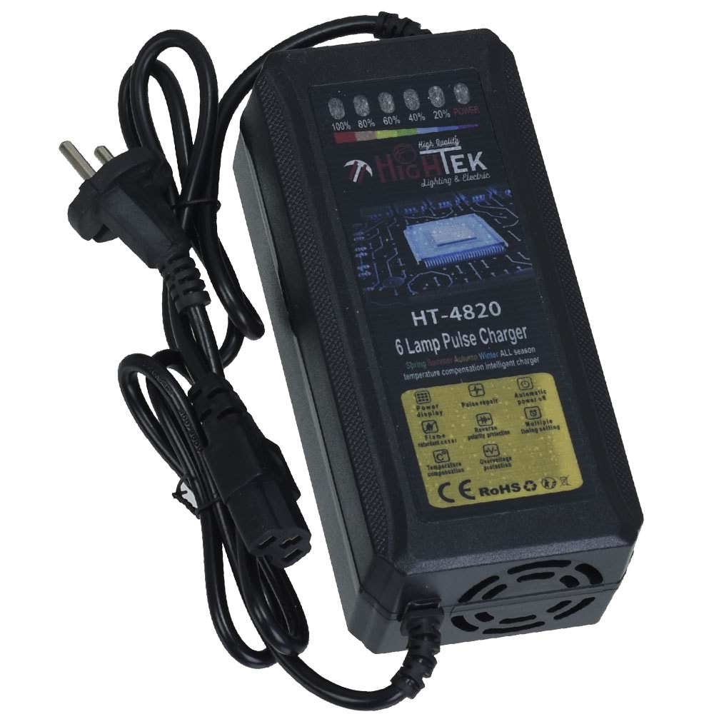 HIGHTEK 48V 20A Elektrikli Bisiklet Şarj Adaptörü HT-4820