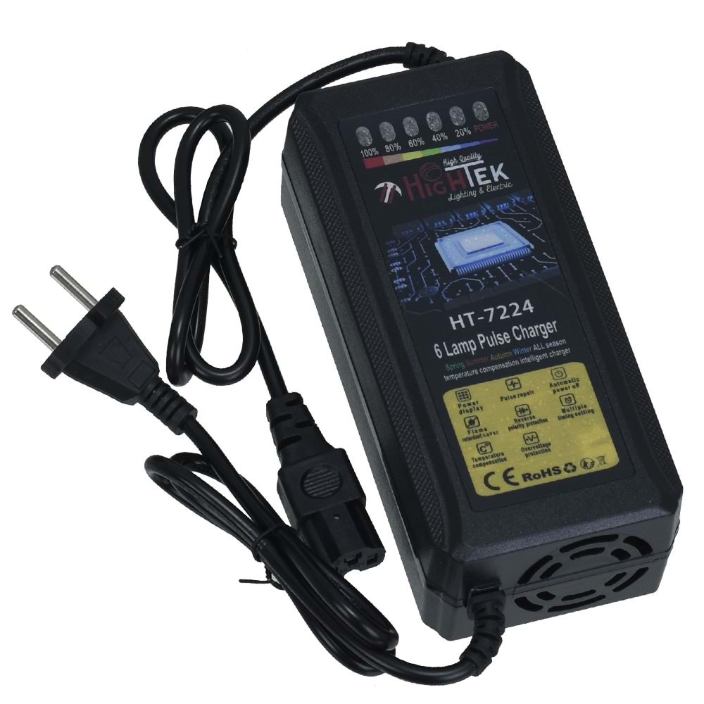 HIGHTEK 72V 24A Elektrikli Bisiklet Şarj Adaptörü HT-7224