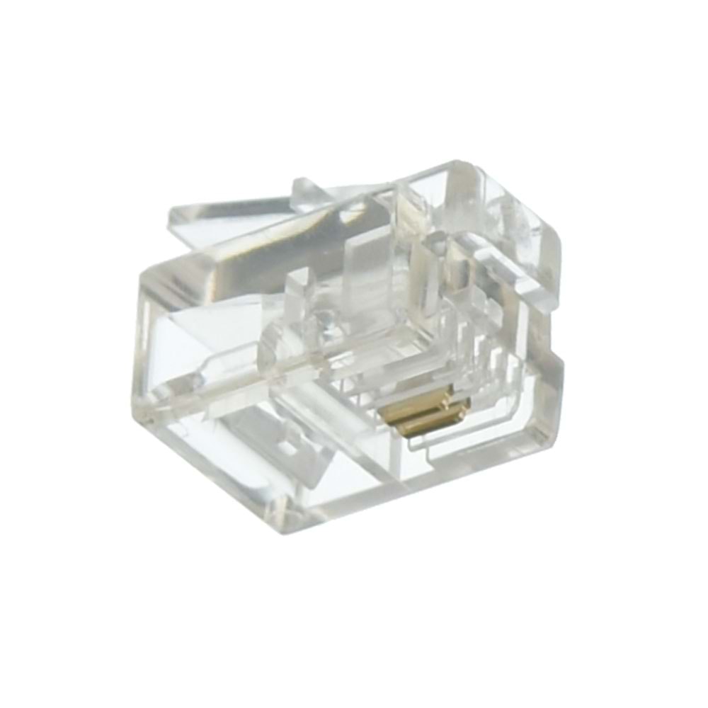 6P4C Telefon Plug Rj-11 (2 Li Telefon Jakı ) JKF-128