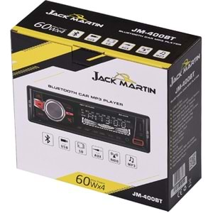 JACK MARTİN Çift Usb+Sd+Fm+Bt Oto Teyp JM-400 BT