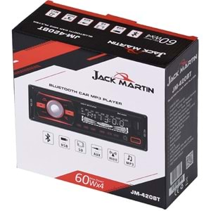 JACK MARTİN Çift Usb+Sd+Fm+Bt Oto Teyp JM-420 BT