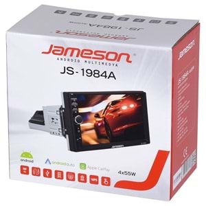 JAMESON 7'' Usb-Sd-Bt Android Apple Car Play Tek Dın Double Teyp JS-1984 A