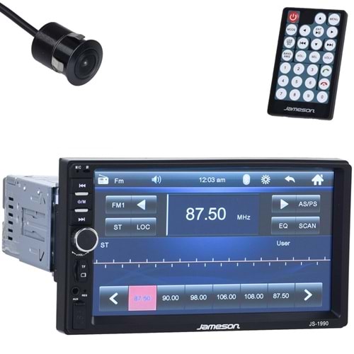 JAMESON 7'' Slim Ayarlanabilir Bluetooth ve USB Girişli Radyo Double Teyp JS-1990