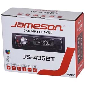 JAMESON Çift Bluetooth ve USB Girişli Radyo Oto Teyp JS-435 BT