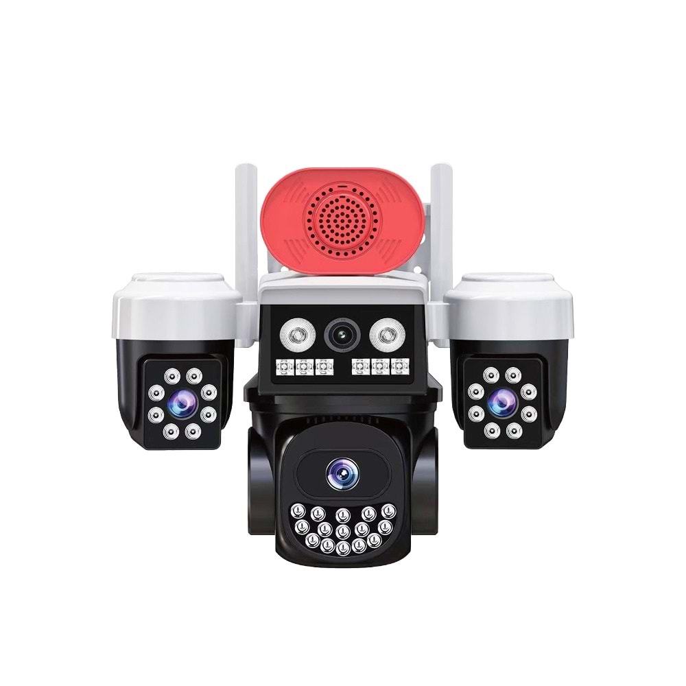 JOYSEE 6 MP Kamera Üç Lensli 2,4 GHz Wi-Fi Bağlantısı PTZ Kamera JW-3