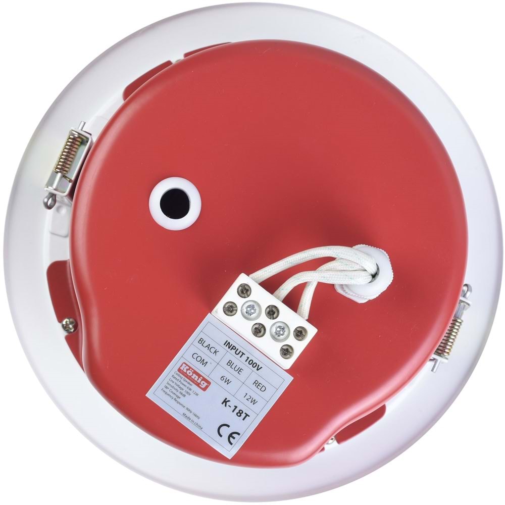 KONIG 16 Cm 100V 40W Kapalı Tavan Hoparlörü K-18 T