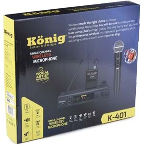 KONIG Uhf 1 Yaka Telsiz Mikrofon K-401 Y