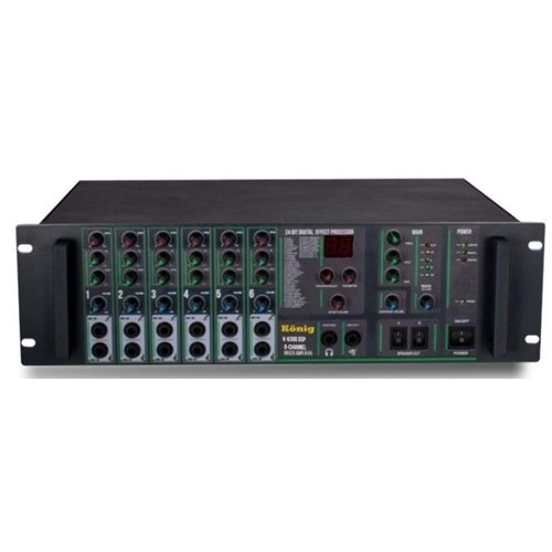 KONİG 300W 100V 6 Kanal Amfi K-6300