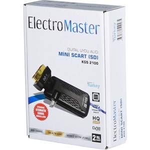 ELECTROMASTER Mini Scart SD Uydu Alıcısı KGS-2100