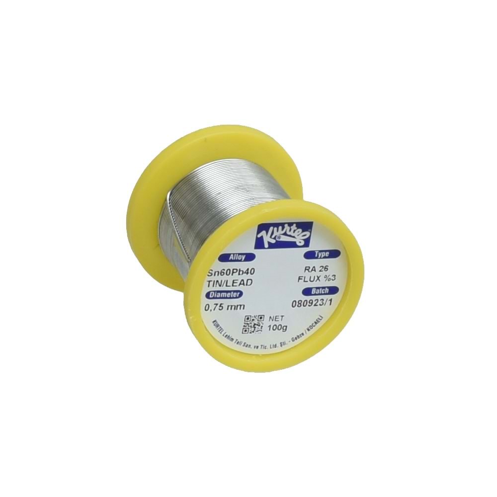 KURTEL 100 Gr 0,75 Mm Lehim Teli KL-100-075