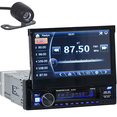 KORAX 7'' Bluetooth ve USB Girişli Indash KX-9720