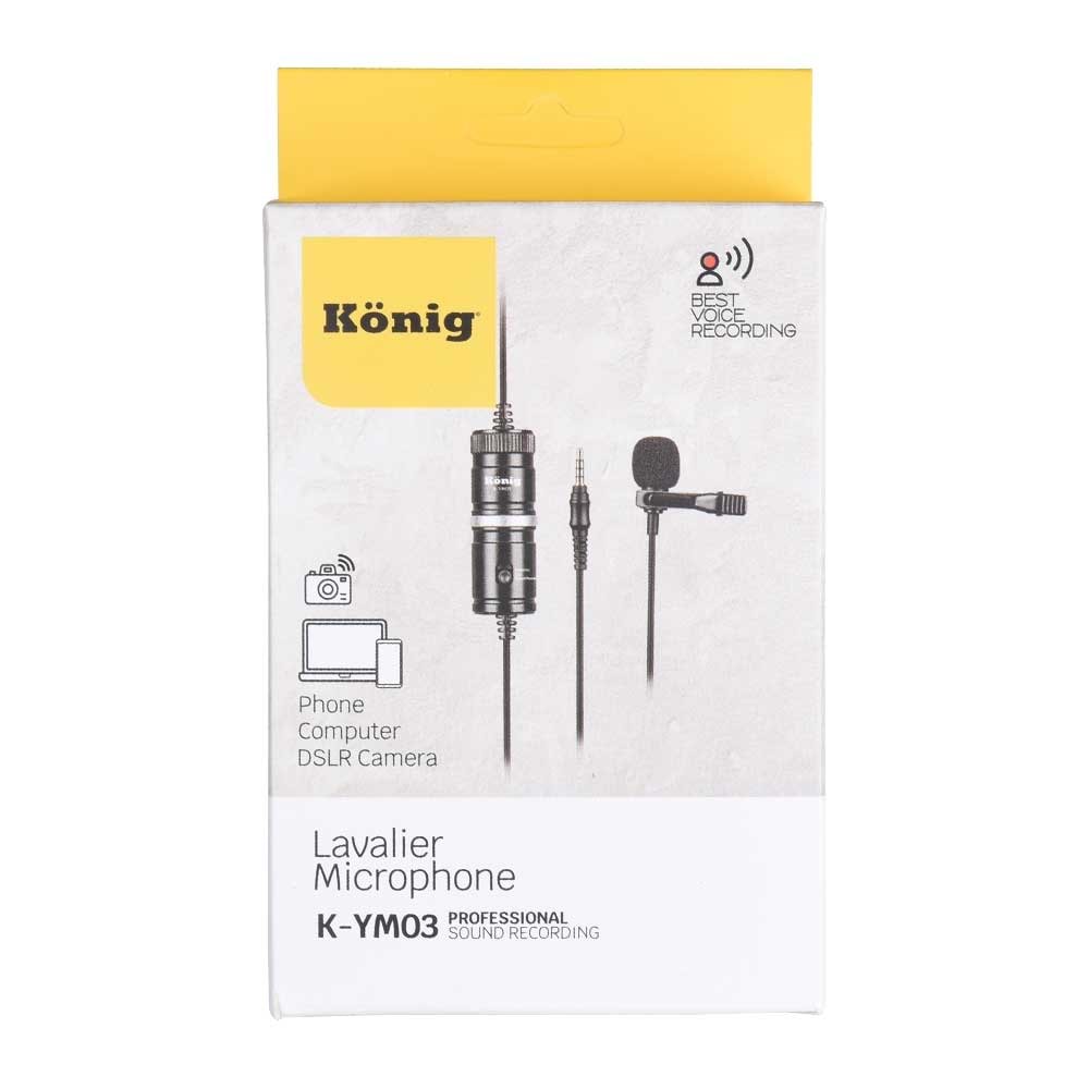 KONIG Bilgisayar Tablet Yaka Mikrofonu Android KYM-03 A