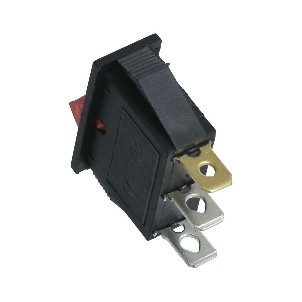 HIGHTEK Tekli Dar Işıklı Anahtar On Off 3P LDS113