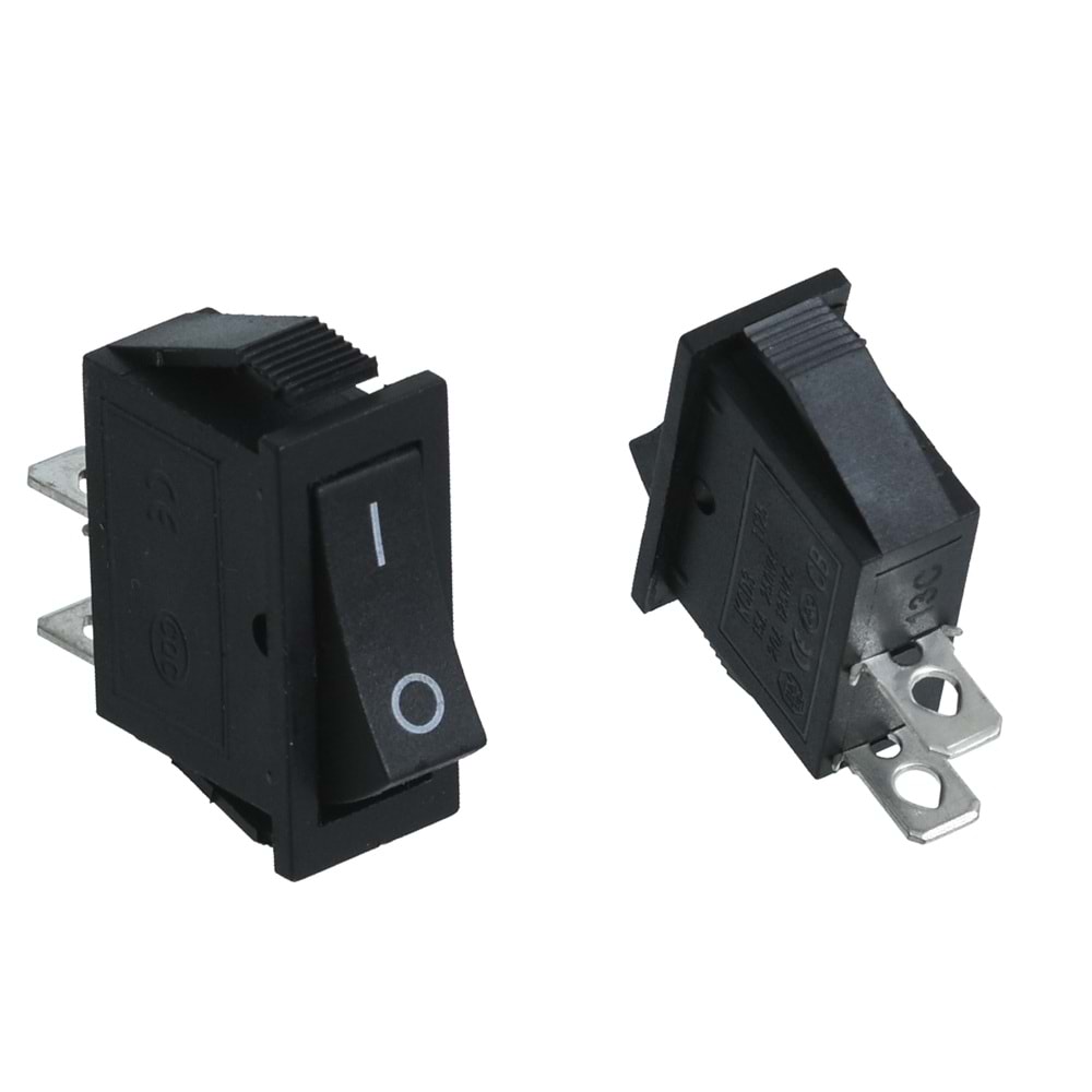 HIGHTEK Tekli Dar Işıksız Anahtar On Off 2P LDS114