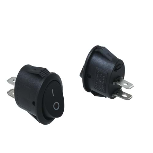 HIGHTEK Oval Işıksız Anahtar On Off 2P LDS134 C