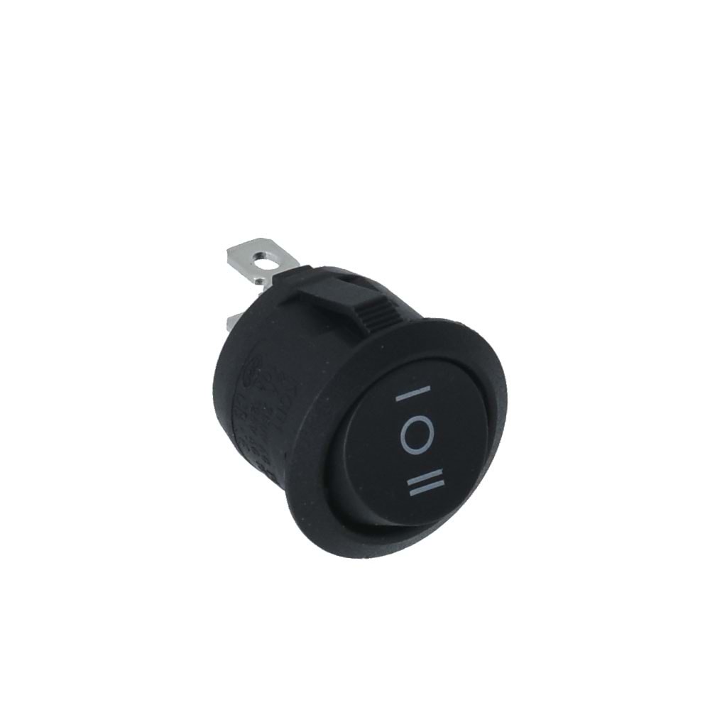 HIGHTEK Mini Yuvarlak Işıksız Anahtar On Off 2P LDS134 E