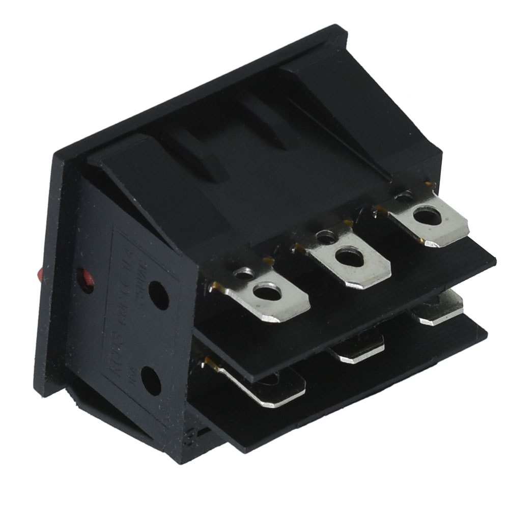 HIGHTEK Üçlü Işıksız Anahtar On Off 6P LDS136