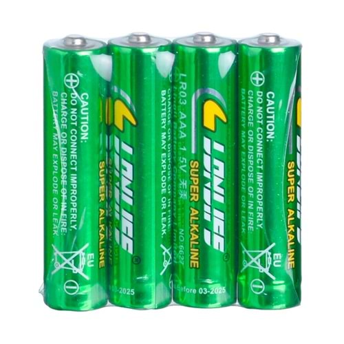 LONGLIFE Alkalin İnce Kalem Pil AAA Shırink LL-03