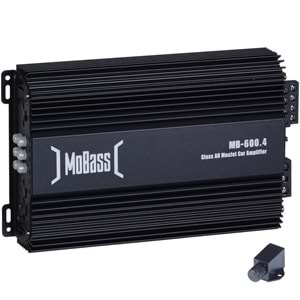 Mobass Oto Anfi 2400w 4 Kanal Bass Kontrolü Hediye Mb-600.4