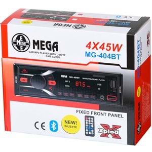 MEGA Bluetooth ve Çift USB Girişli Radyo Oto Teyp MG-404 BT