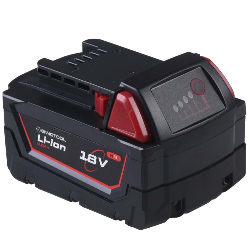 ENNOTOOL 18V 6 Ah Milwaukee M18 Matkap Bataryası A60218005 MİLWAUKEE-M18