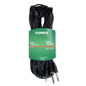 TUNEX 3,5 mm ST Erkek 2X6,3 mm Mono Erkek 10 mt Kablo MR-1000