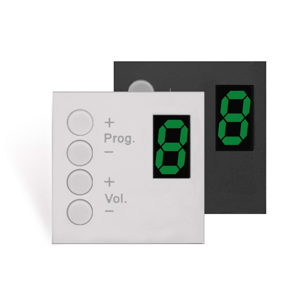 AUDAC MTX AMP/RM523 wall panel controller. Legrand installation MWX45