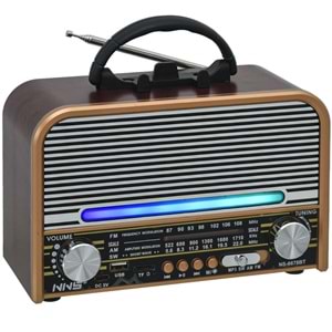 NNS Usb Bluetooth lu Şarjlı FM Radyo NS-6678 BT