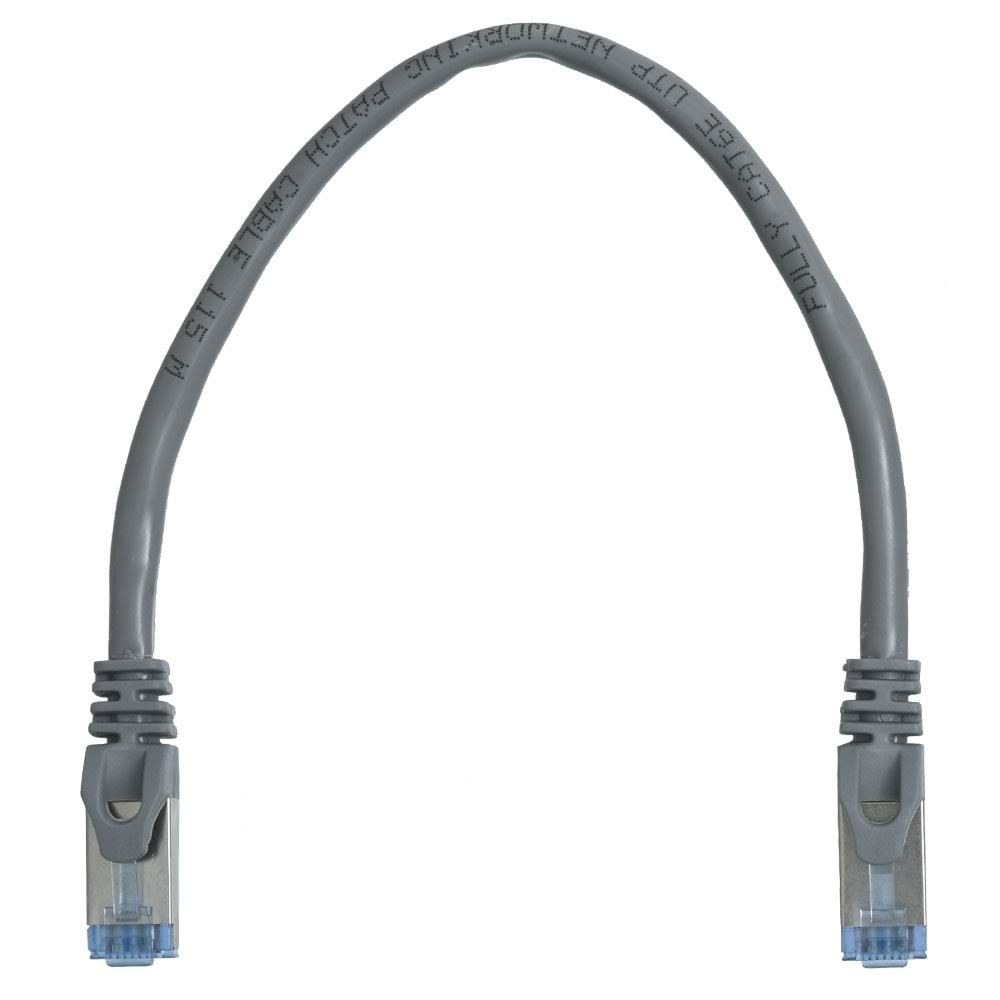 NIVATECH 30 Cm Cat6 Pluglu Kablo NTC-7050 GRİ