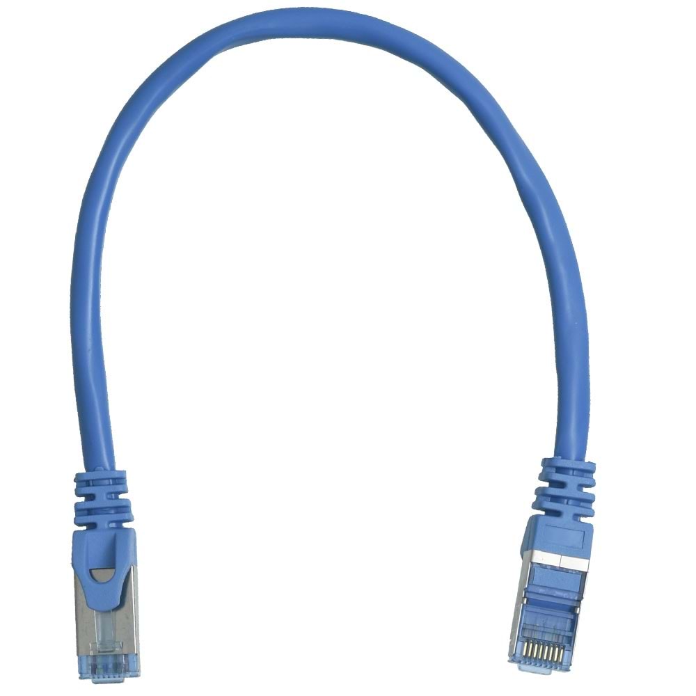 NIVATECH 30 Cm Cat6 Pluglu Kablo NTC-7050 MAVİ