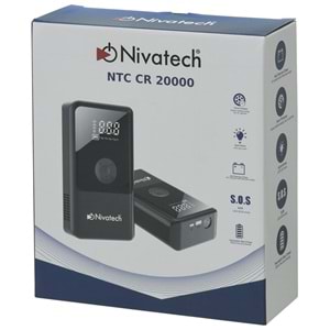 NİVATECH 12V Hava Kompresörü Ve Akü Takviye Cihazı NTC-CR 20000