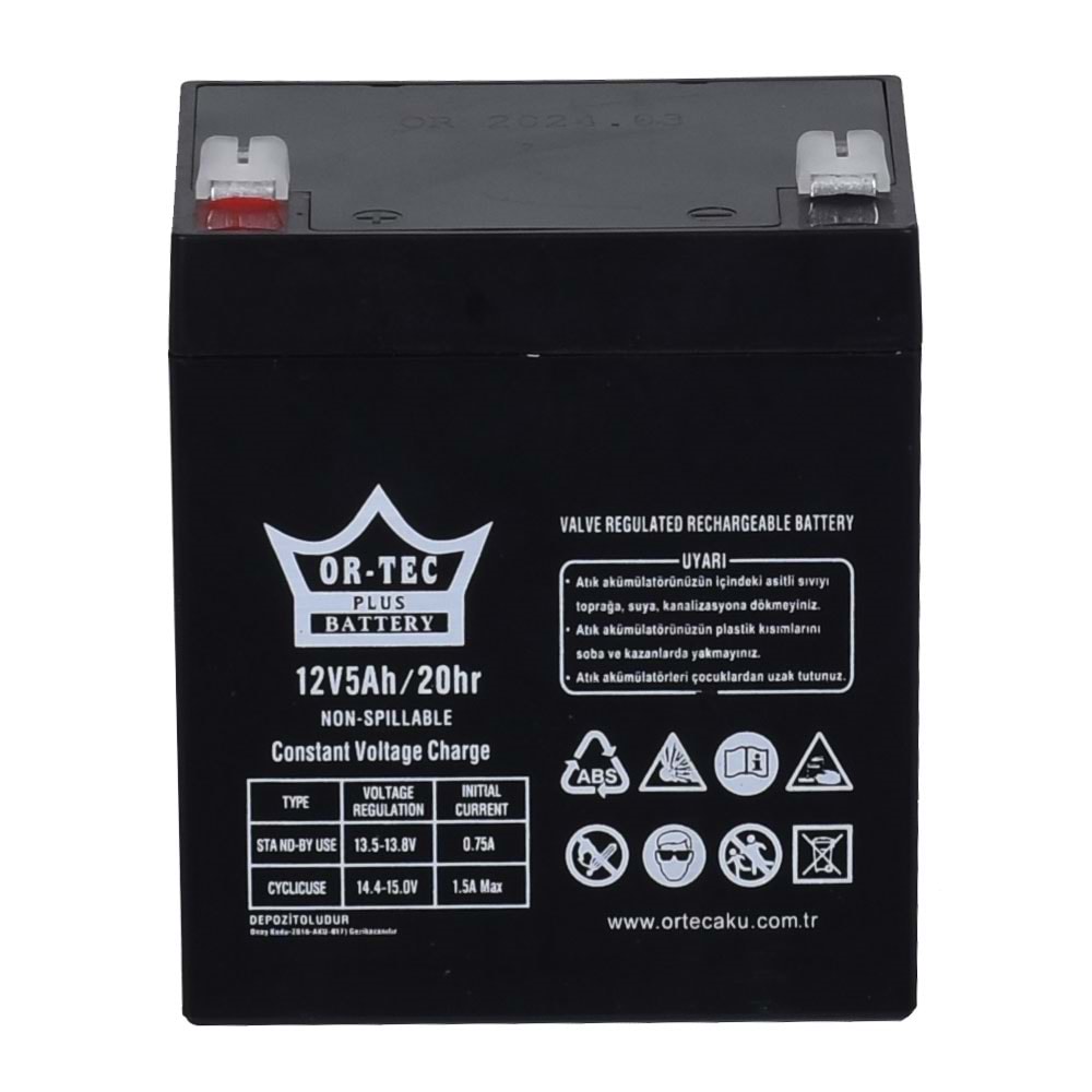 ORTEC 12V 5A Akü ORTEC-12V5