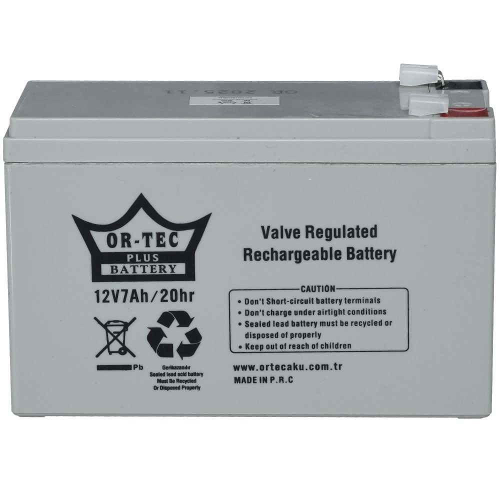 ORTEC 12V 7A Kuru Tip Akü Gri ORTEC-12V7 G
