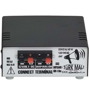 HUES 60W 3 Portlu USB li Pazarcı Amfisi PA-55 USB