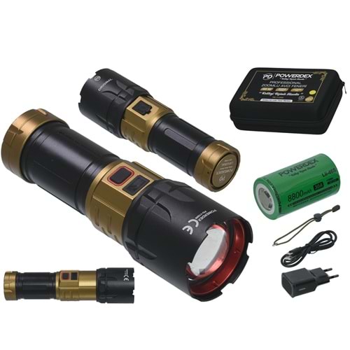 POWERDEX 40W Zoomlu Şarjlı Fener PD-11500