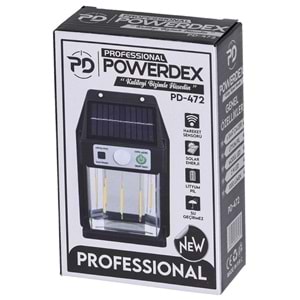 POWERDEX 2W Solar Şarjlı Duvar Lambası PD-472